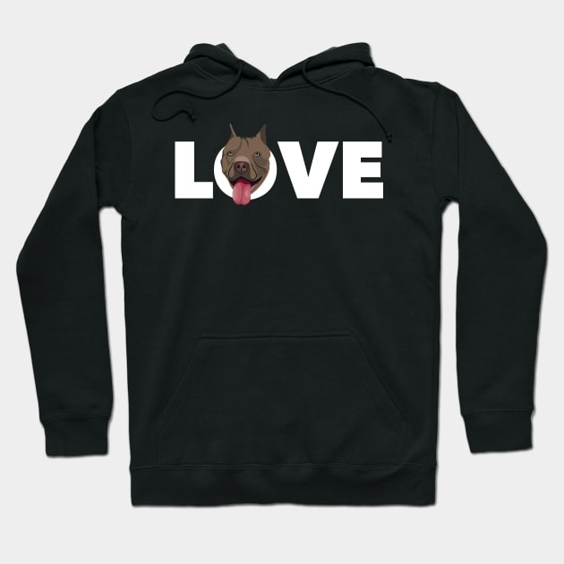 LOVE pitbull Hoodie by keeplooping